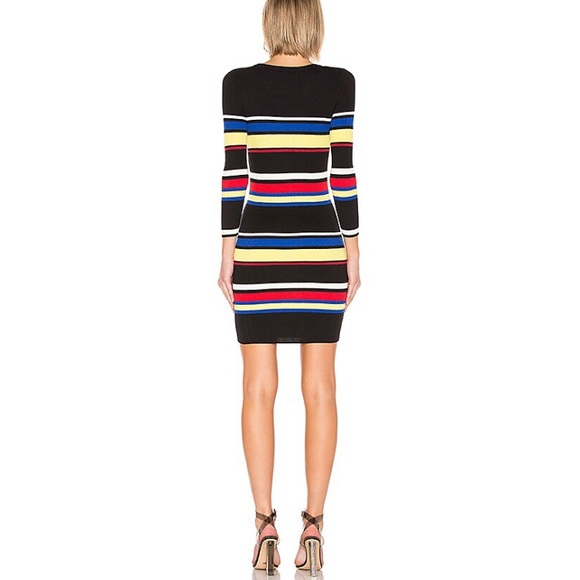 New Sanctuary trailblazer Dress Cyber Disco Striped Size Medium - Picture 4 of 10